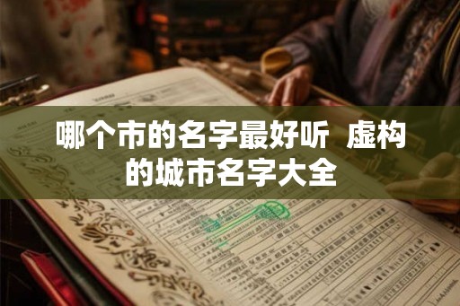哪个市的名字最好听  虚构的城市名字大全