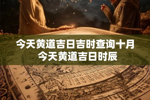 今天黄道吉日吉时查询十月  今天黄道吉日时辰