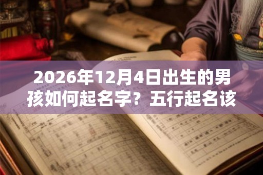 2026年12月4日出生的男孩如何起名字？五行起名该怎么起？
