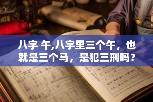 八字 午,八字里三个午,也就是三个马,是犯三刑吗? 八字 午,八字里三个午,也就是三个马,是犯三刑吗?