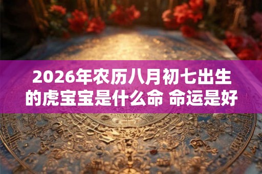 2026年农历八月初七出生的虎宝宝是什么命 命运是好是坏