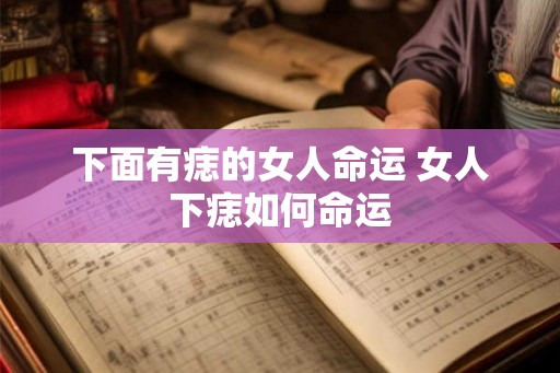 下面有痣的女人命运 女人下痣如何命运