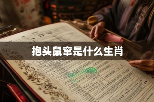 抱头鼠窜是什么生肖