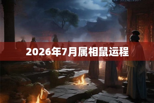 2026年7月属相鼠运程
