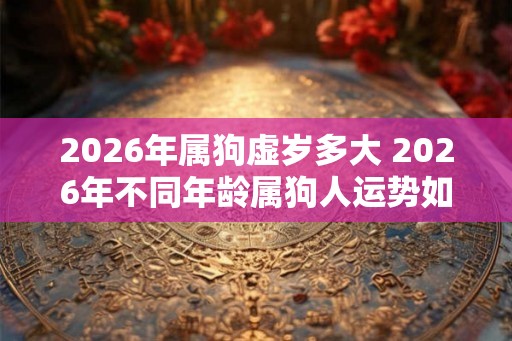 2026年属狗虚岁多大 2026年不同年龄属狗人运势如何