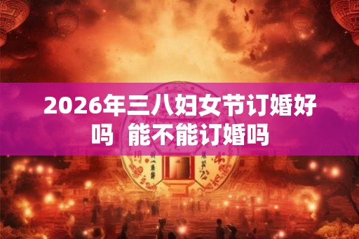 2026年三八妇女节订婚好吗 能不能订婚吗 2026年三八妇女节订婚好吗 能不能订婚吗