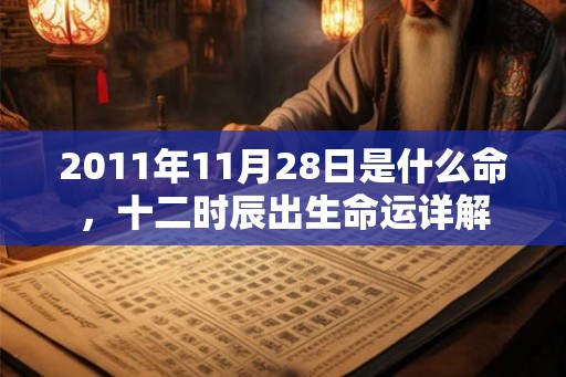 2011年11月28日是什么命，十二时辰出生命运详解