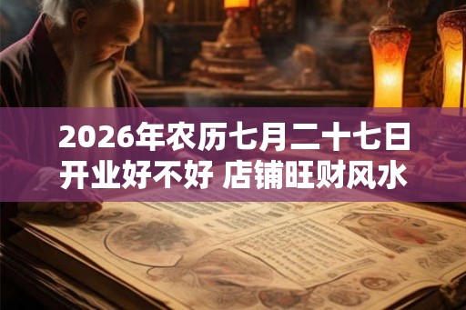 2026年农历七月二十七日开业好不好 店铺旺财风水