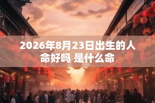 2026年8月23日出生的人命好吗 是什么命 2026年8月23日出生的人命好吗 是什么命