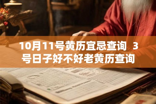 10月11号黄历宜忌查询  3号日子好不好老黄历查询