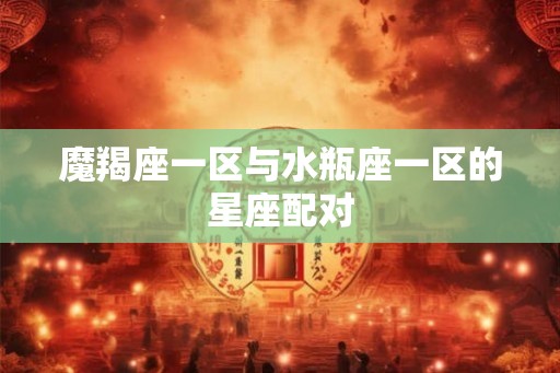 魔羯座一区与水瓶座一区的星座配对
