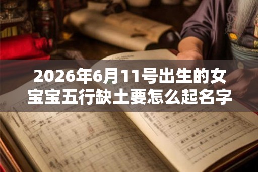 2026年6月11号出生的女宝宝五行缺土要怎么起名字