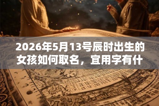 2026年5月13号辰时出生的女孩如何取名，宜用字有什么
