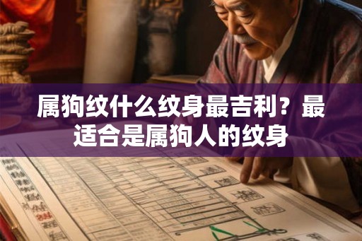 属狗纹什么纹身最吉利？最适合是属狗人的纹身