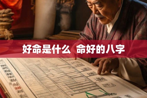 好命是什么  命好的八字