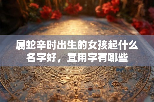 属蛇辛时出生的女孩起什么名字好,宜用字有哪些 属蛇辛时出生的女孩起什么名字好,宜用字有哪些