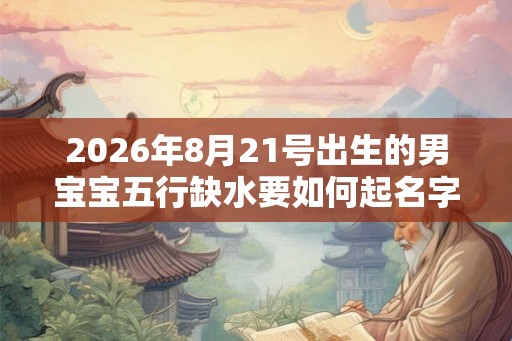 2026年8月21号出生的男宝宝五行缺水要如何起名字