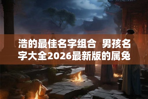 浩的最佳名字组合  男孩名字大全2026最新版的属兔