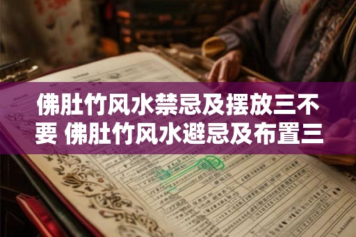 佛肚竹风水禁忌及摆放三不要 佛肚竹风水避忌及布置三忌