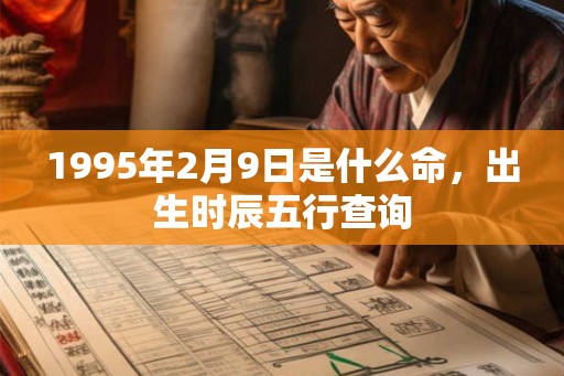 1995年2月9日是什么命，出生时辰五行查询