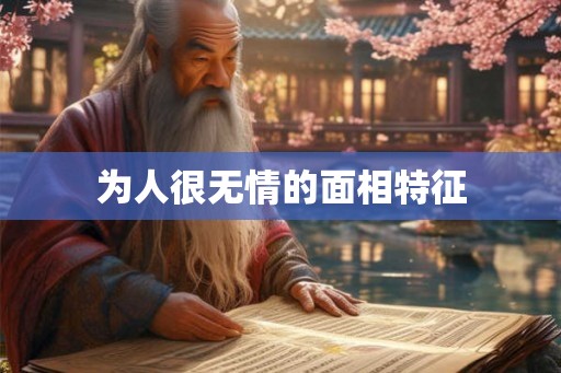 为人很无情的面相特征 为人很无情的面相特征