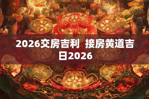2026交房吉利  接房黄道吉日2026