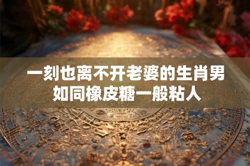 一刻也离不开老婆的生肖男 如同橡皮糖一般粘人 一刻也离不开老婆的生肖男 如同橡皮糖一般粘人