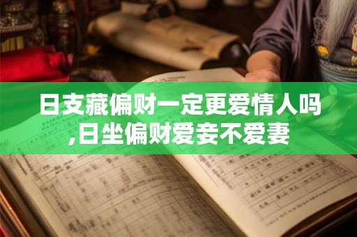 日支藏偏财一定更爱情人吗,日坐偏财爱妾不爱妻