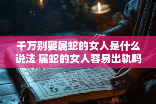 千万别娶属蛇的女人是什么说法 属蛇的女人容易出轨吗 千万别娶属蛇的女人是什么说法 属蛇的女人容易出轨吗