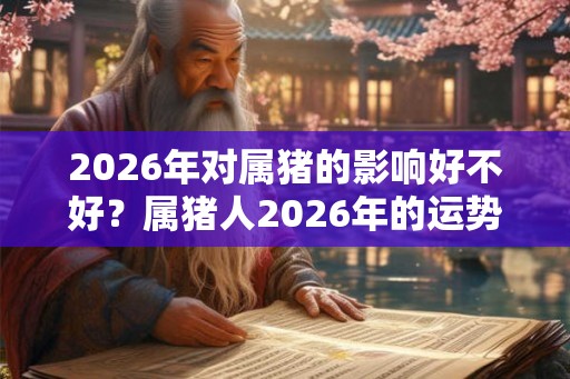 2026年对属猪的影响好不好？属猪人2026年的运势