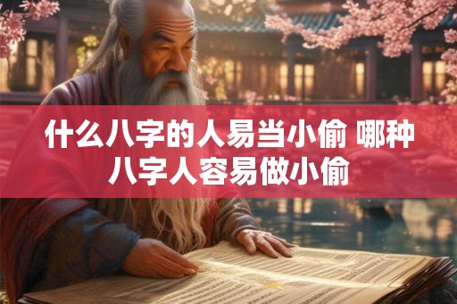 什么八字的人易当小偷 哪种八字人容易做小偷 什么八字的人易当小偷 哪种八字人容易做小偷