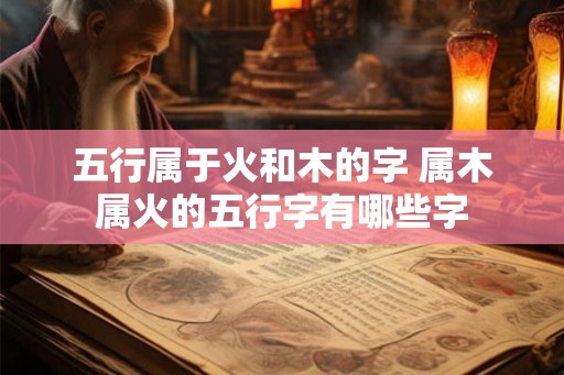 五行属于火和木的字 属木属火的五行字有哪些字