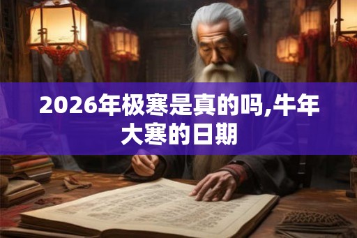 2026年极寒是真的吗,牛年大寒的日期