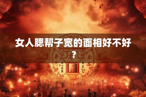 女人腮帮子宽的面相好不好？