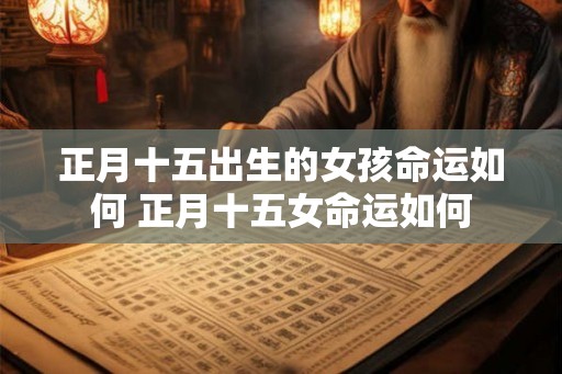 正月十五出生的女孩命运如何 正月十五女命运如何