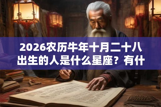 2026农历牛年十月二十八出生的人是什么星座？有什么性格特点？