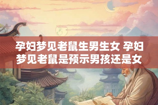 孕妇梦见老鼠生男生女 孕妇梦见老鼠是预示男孩还是女孩 孕妇梦见老鼠生男生女 孕妇梦见老鼠是预示男孩还是女孩