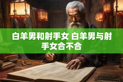 白羊男和射手女 白羊男与射手女合不合