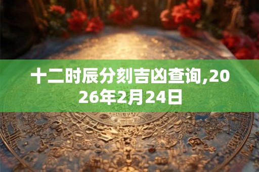 十二时辰分刻吉凶查询,2026年2月24日