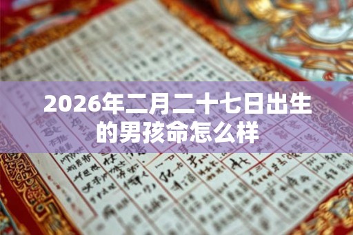 2026年二月二十七日出生的男孩命怎么样