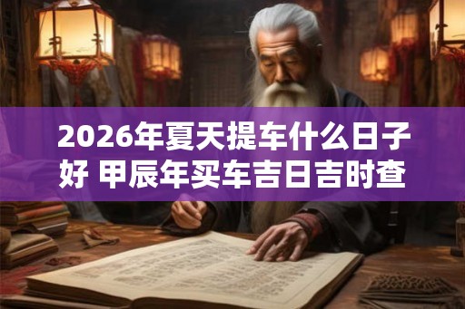 2026年夏天提车什么日子好 甲辰年买车吉日吉时查询
