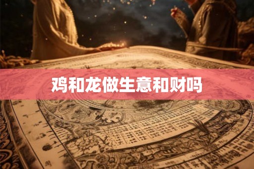鸡和龙做生意和财吗