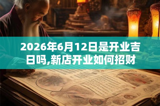 2026年6月12日是开业吉日吗,新店开业如何招财 2026年6月12日是开业吉日吗,新店开业如何招财
