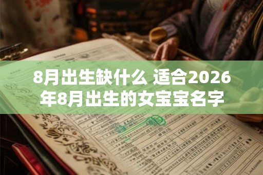 8月出生缺什么 适合2026年8月出生的女宝宝名字