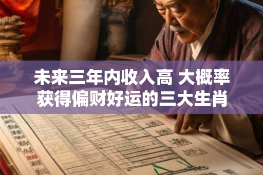 未来三年内收入高 大概率获得偏财好运的三大生肖 未来三年内收入高 大概率获得偏财好运的三大生肖