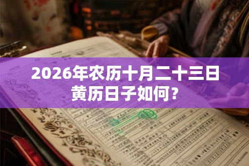 2026年农历十月二十三日黄历日子如何？