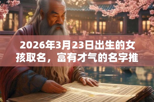 2026年3月23日出生的女孩取名，富有才气的名字推荐