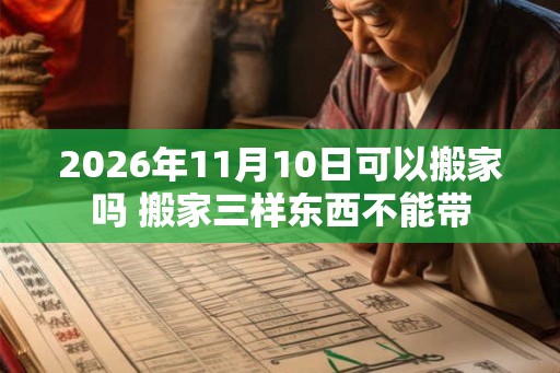 2026年11月10日可以搬家吗 搬家三样东西不能带