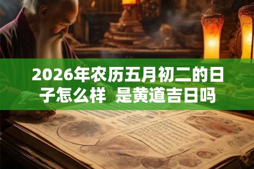 2026年农历五月初二的日子怎么样 是黄道吉日吗 2026年农历五月初二的日子怎么样 是黄道吉日吗