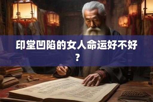 印堂凹陷的女人命运好不好? 印堂凹陷的女人命运好不好?